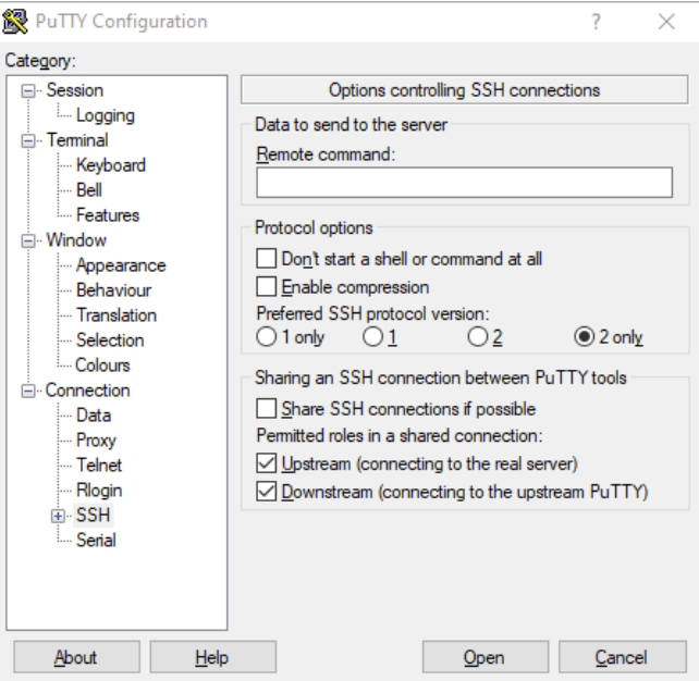 putty end ssh session