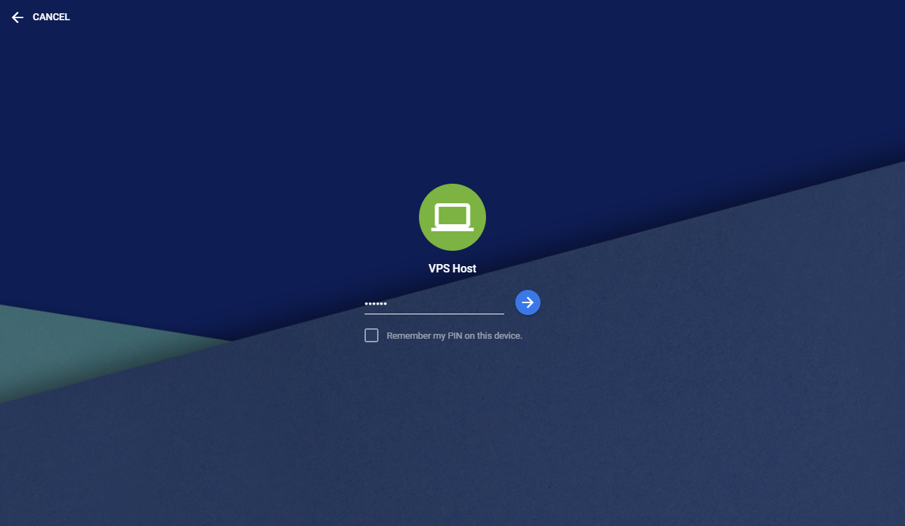 chrome remote desktop host