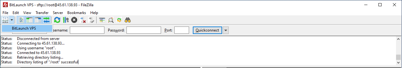 filezilla sftp protocol connection