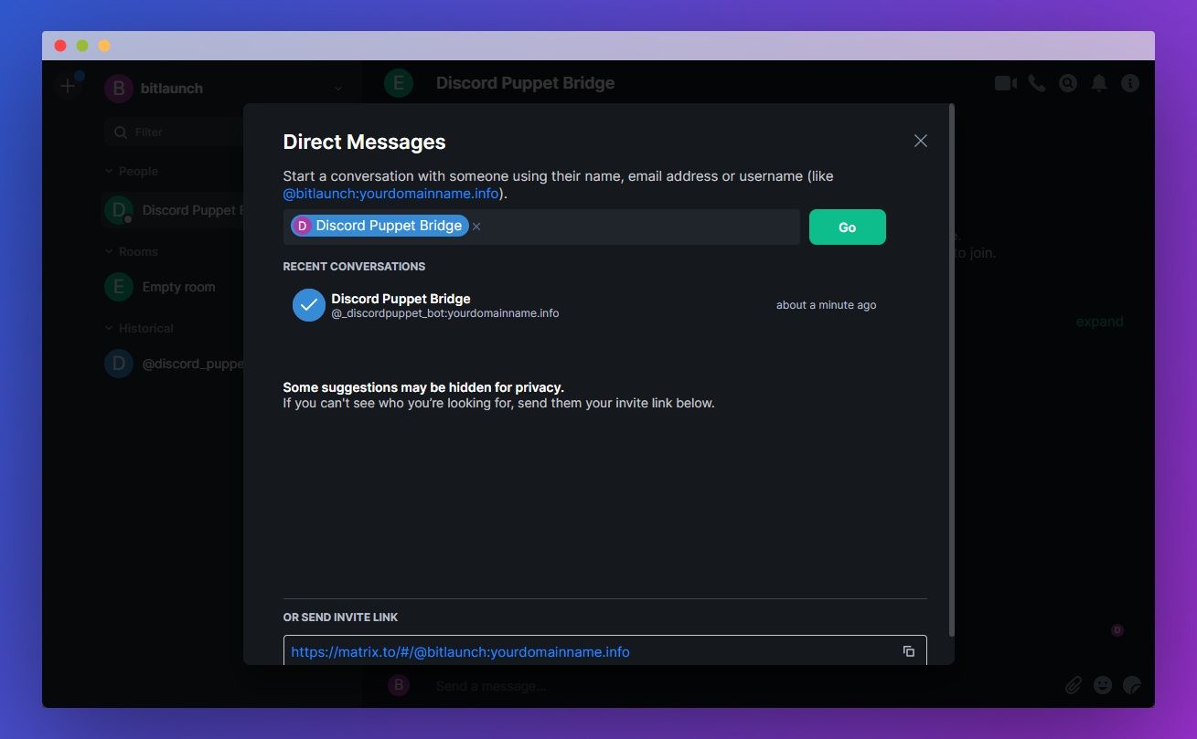 MATRIX Creator Discord App 