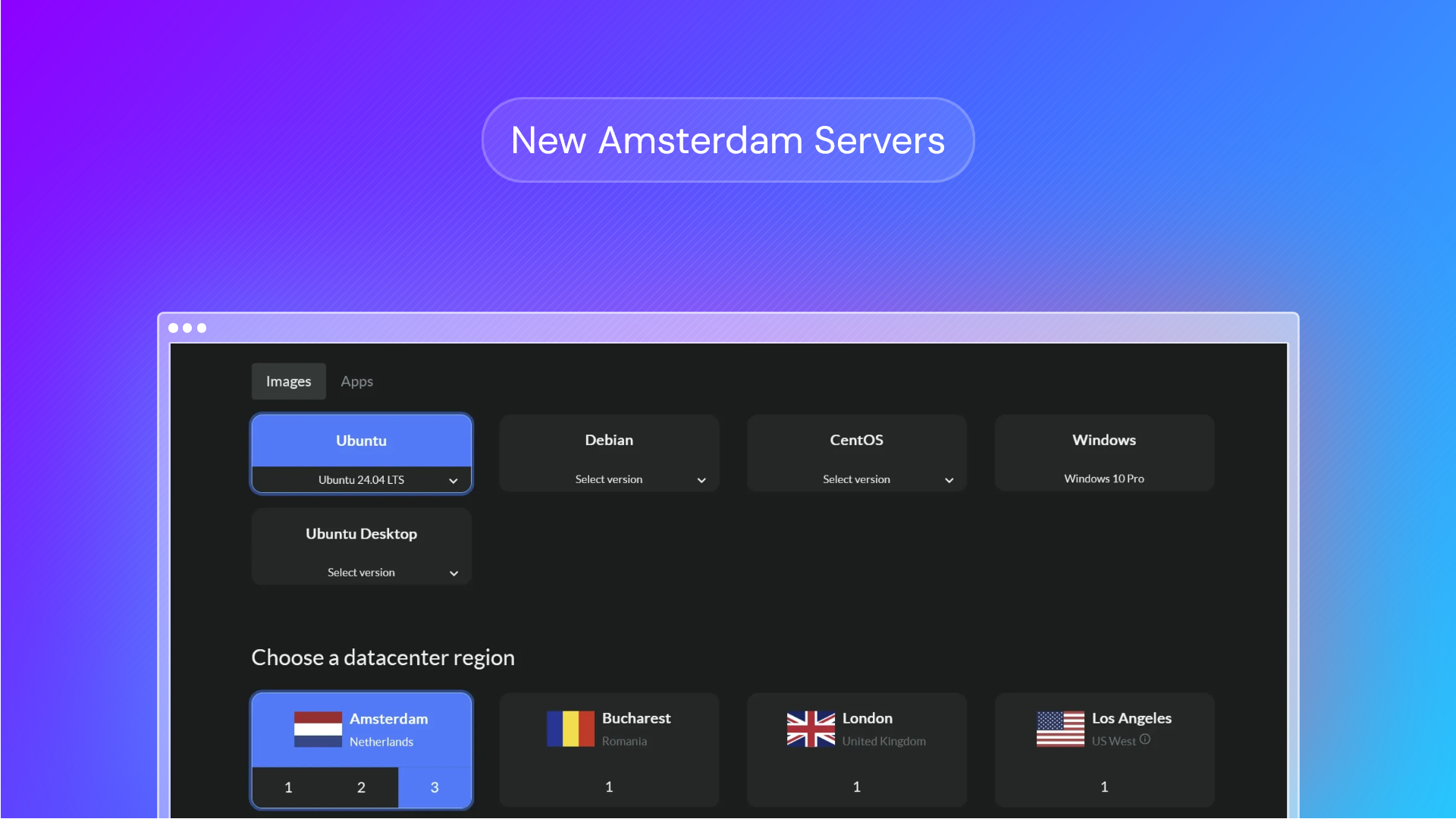 Now available: 10 Gbps Amsterdam VPS servers