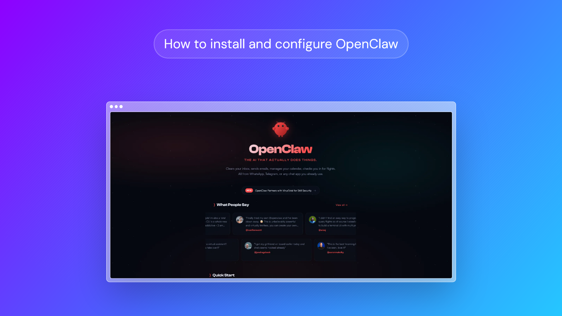 How to install and set up OpenClaw on macOS, Linux, and Windows
