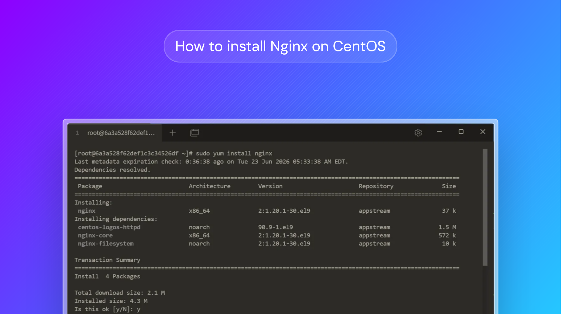 How to Install and Configure Nginx on CentOS 7
