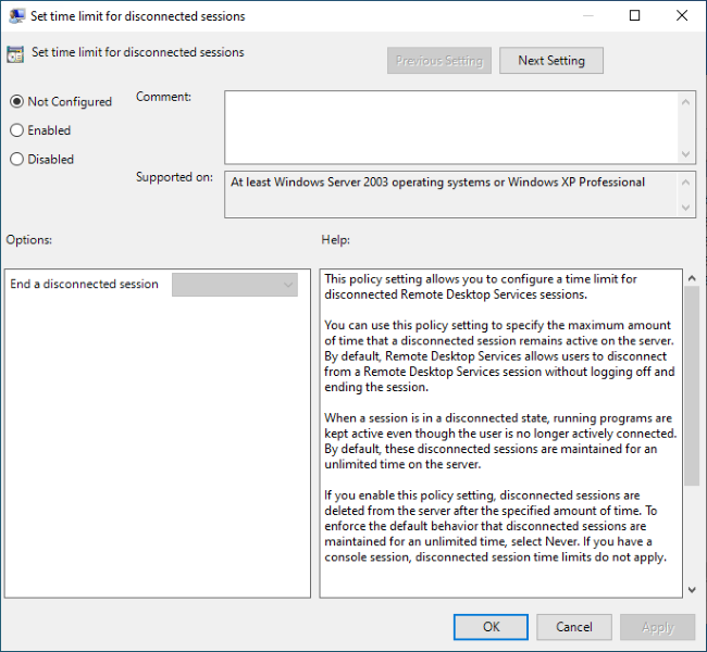 Sessionenv Remote Desktop Configuration How to Keep Your Remote Desktop Session Alive
