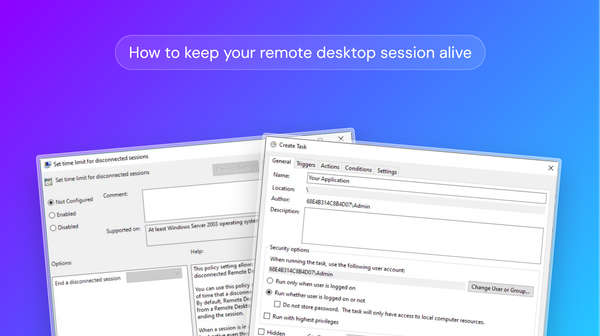 How to keep your remote desktop session alive