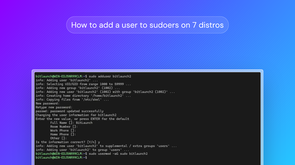 How to add a user to sudoers on  7 Linux distros